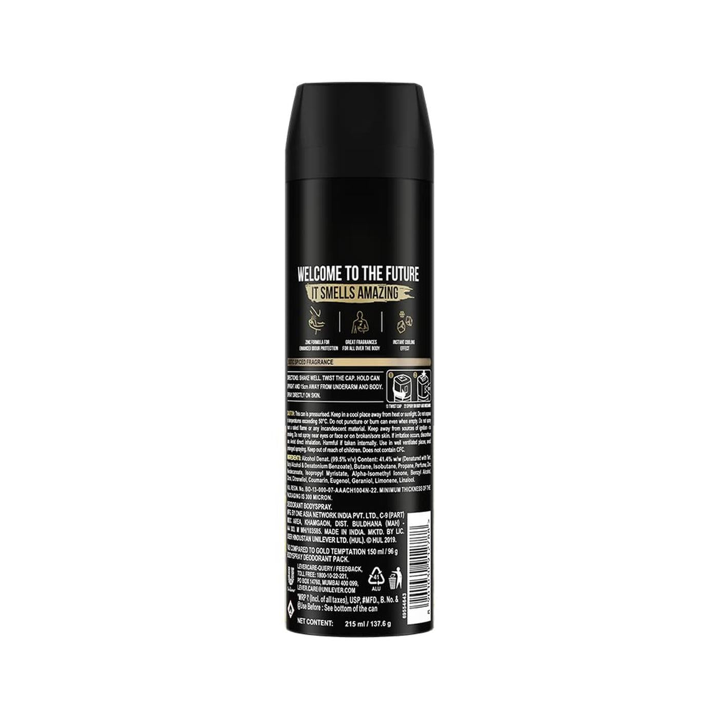Axe Gold Temptation Bodyspray 215ml