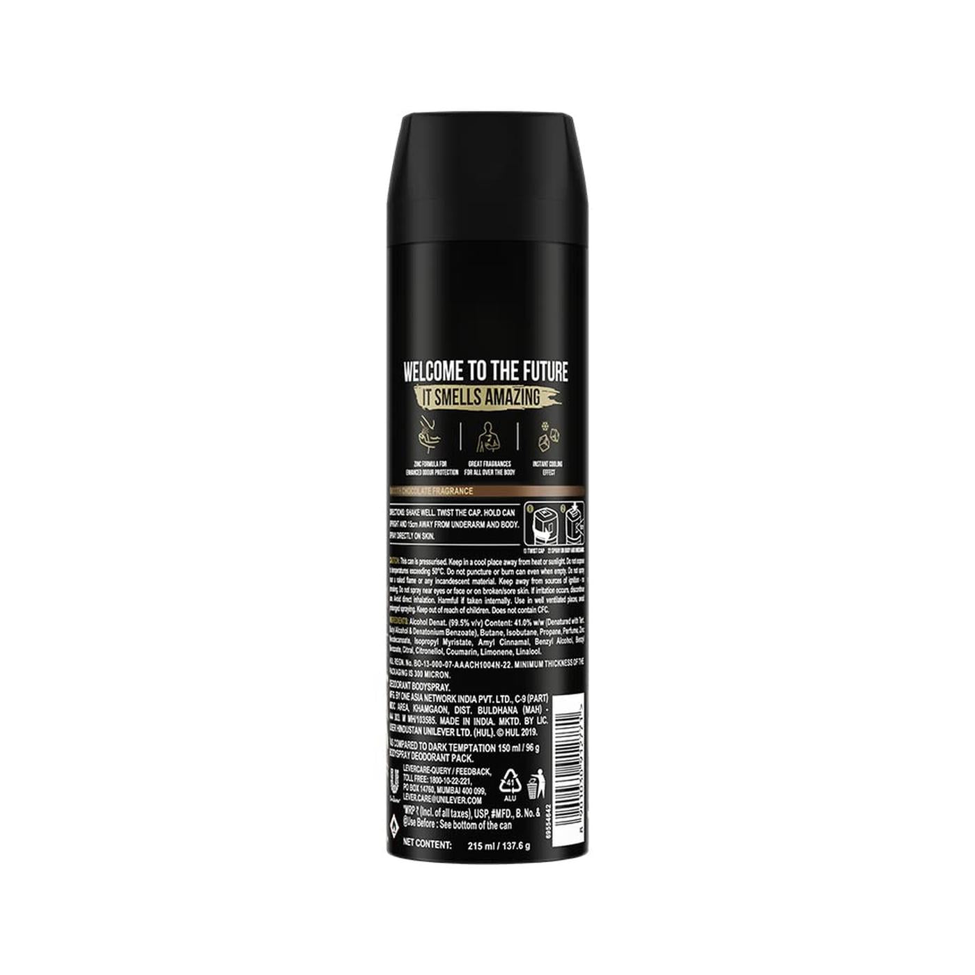 Axe Dark Temptation Deodorant Spray 215 ml Pack of 2
