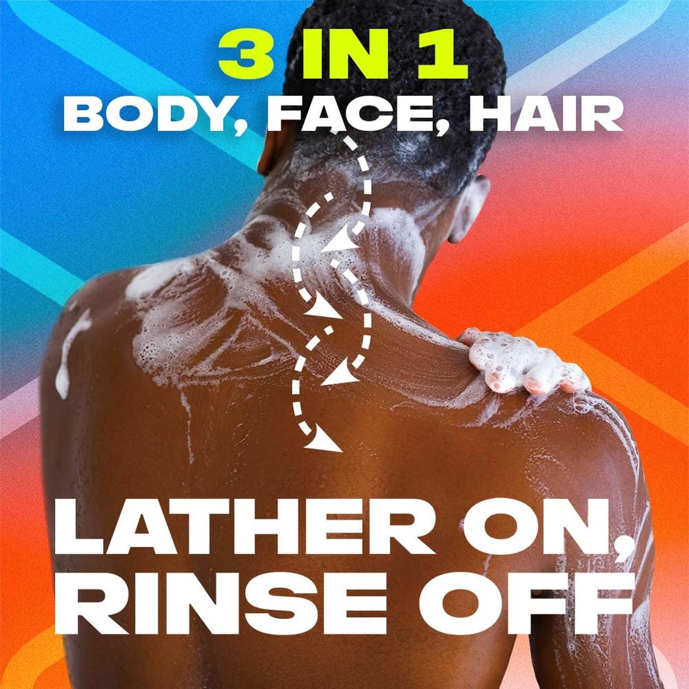 Axe Sports Blast 3-in-1 Body Face Hair Wash 400 ml Pack of 2