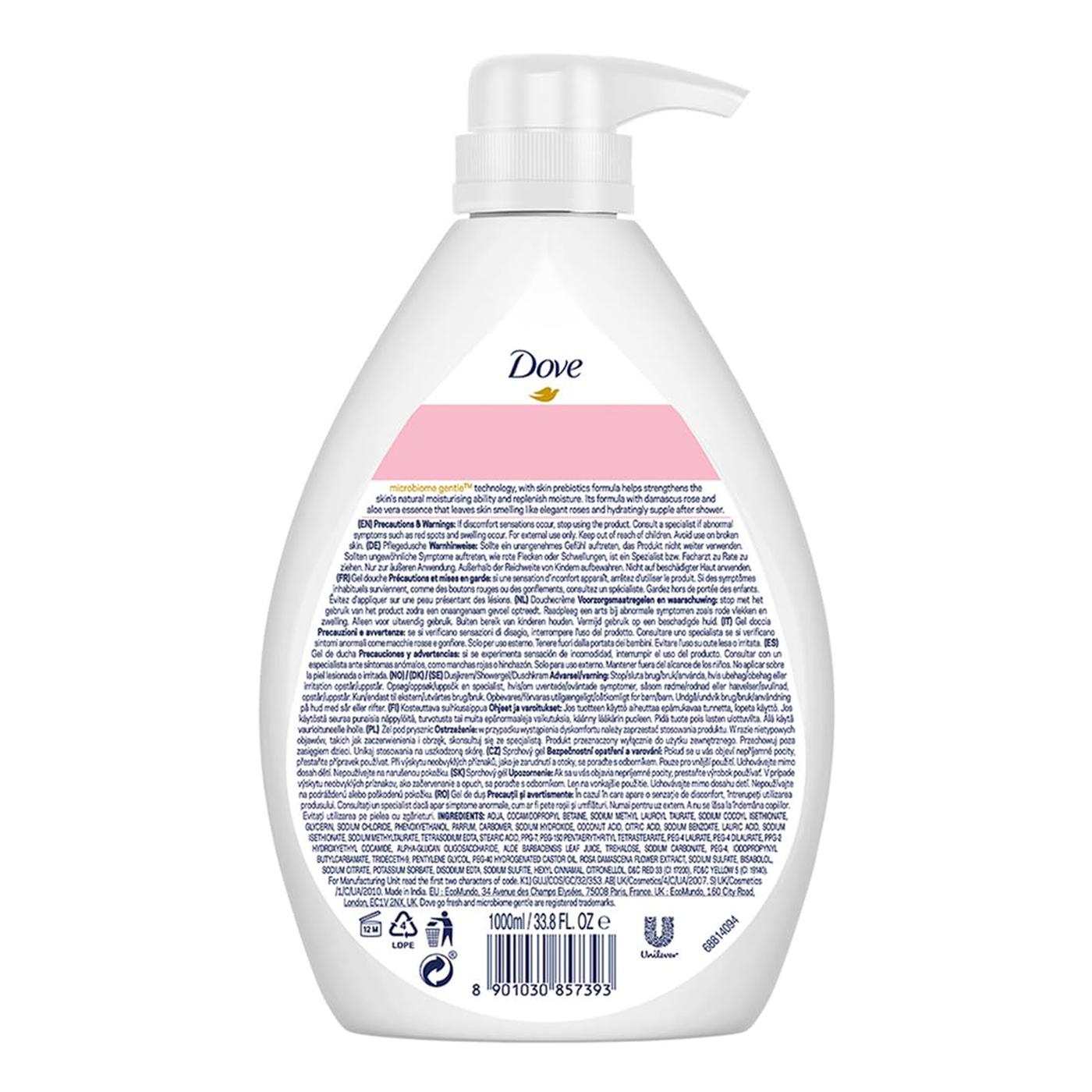 Dove Soothing Rose & Aloe Vera Body Wash 1L Pack of 2