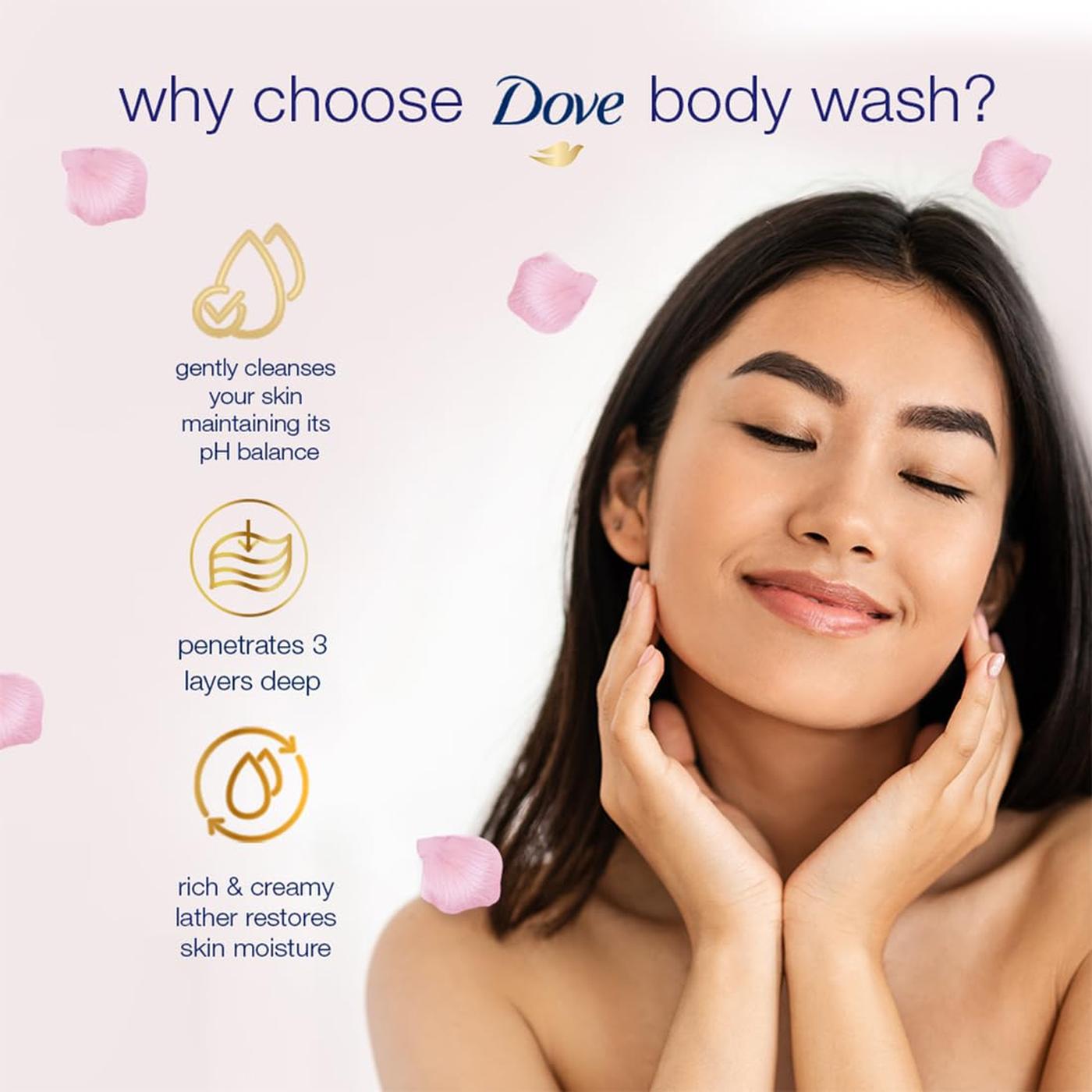 Dove Soothing Rose & Aloe Vera Body Wash 1L Pack of 2