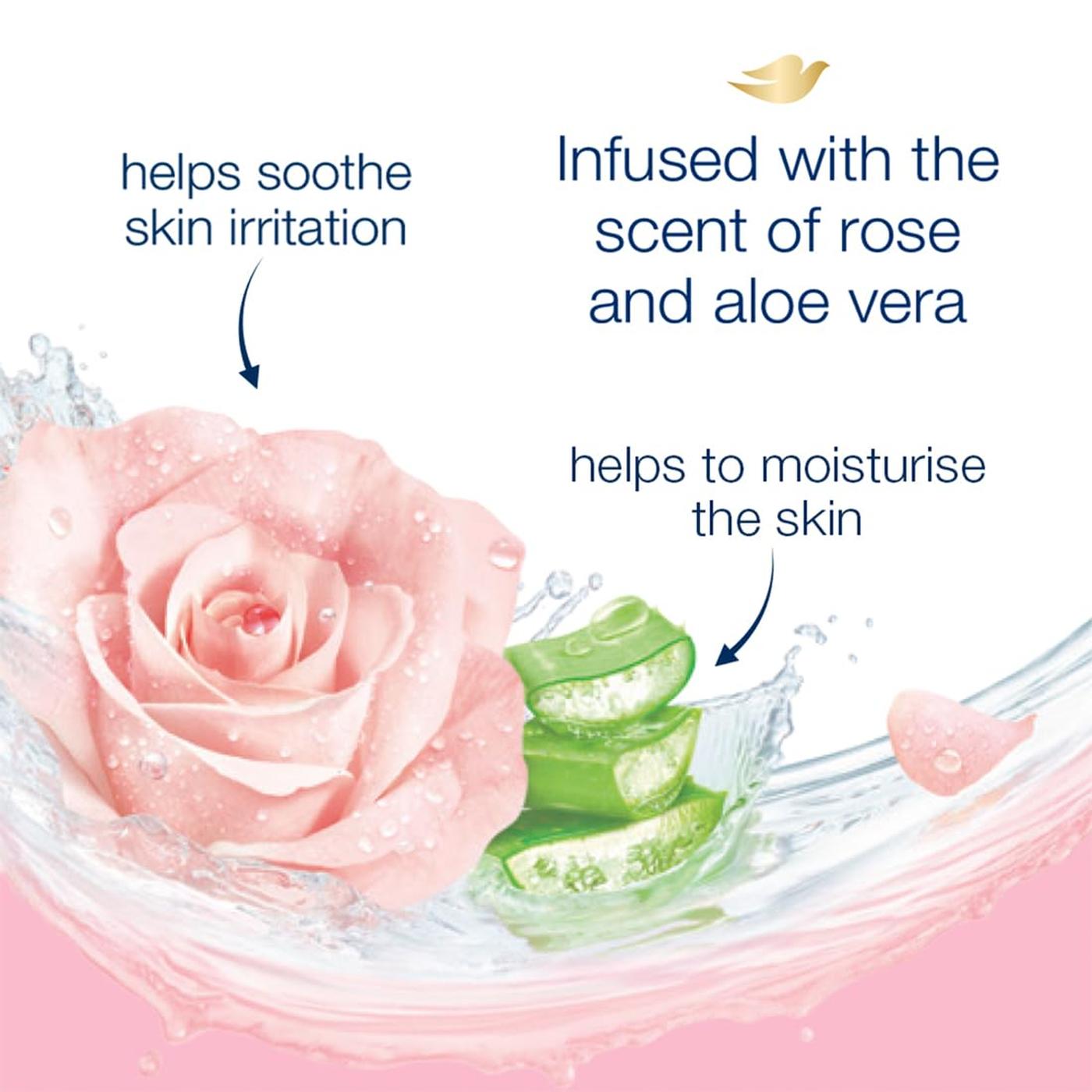 Dove Soothing Rose & Aloe Vera Body Wash 1L Pack of 2