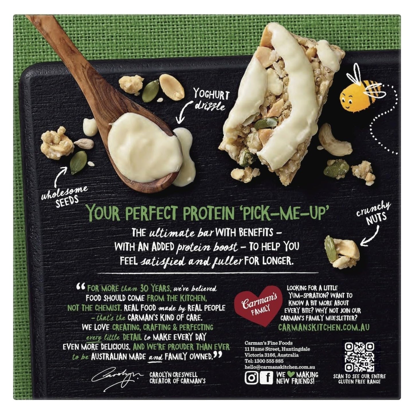 Carmans Bar Protein Coconut, Yoghurt & Roasted Nut 200g