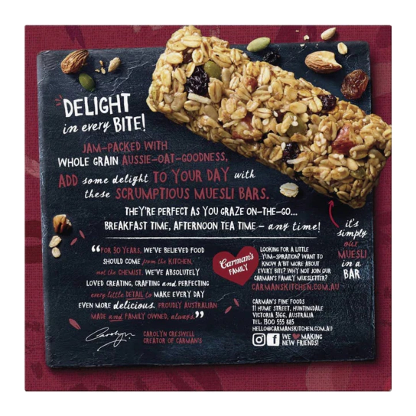 Carmans Bar Traditional Classic Fruit & Nut 270g