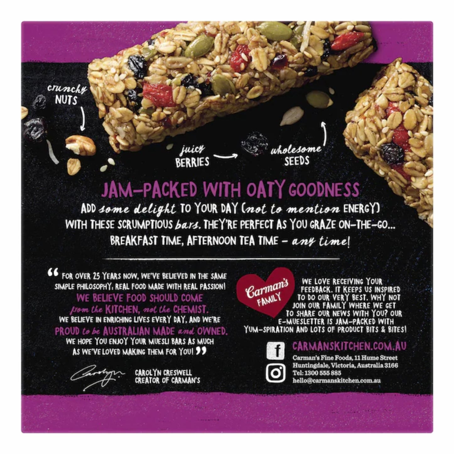 Carmans Bar Traditional Super Berry 270g