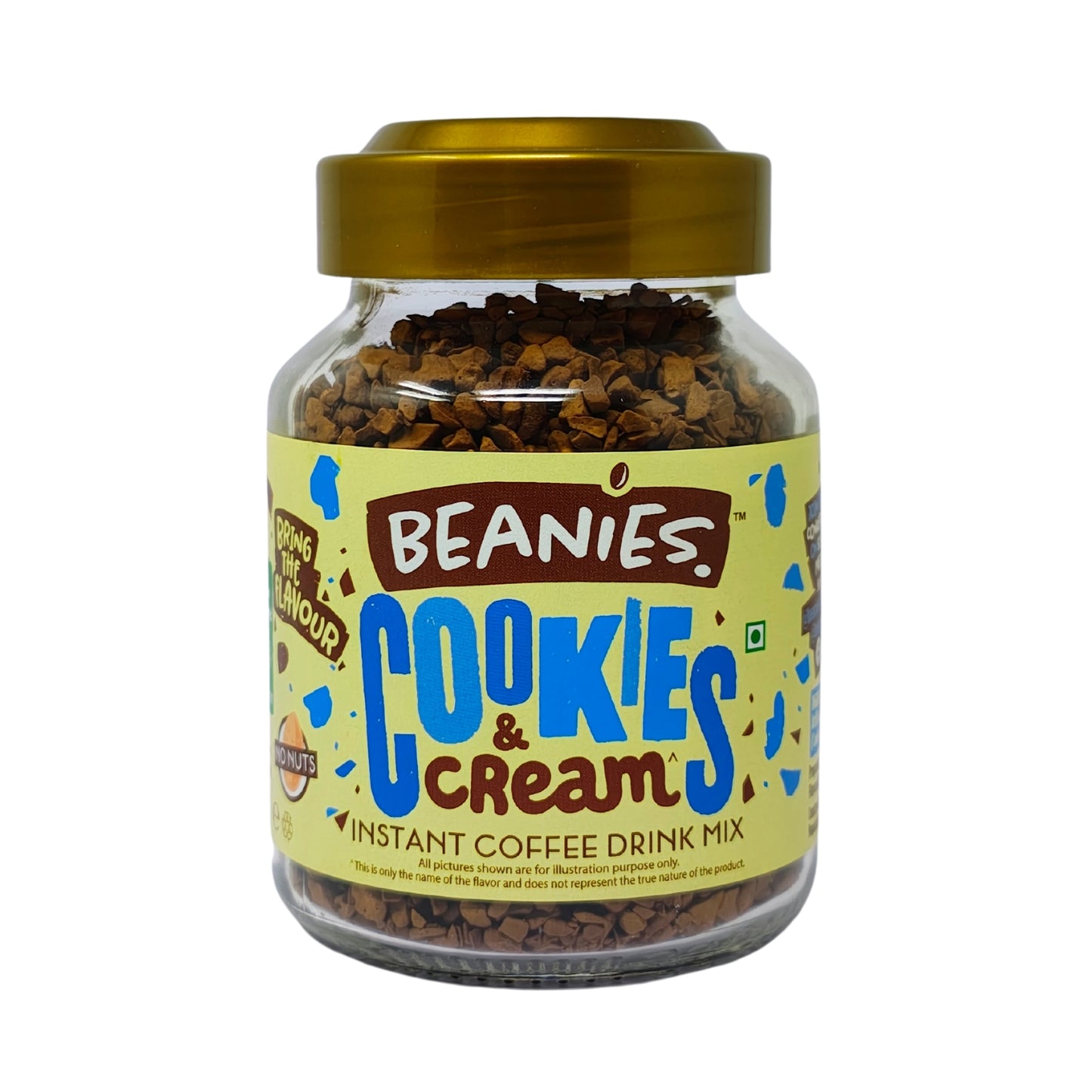 Beanies Cookies and Cream Flavour Instant Coffee, 50g