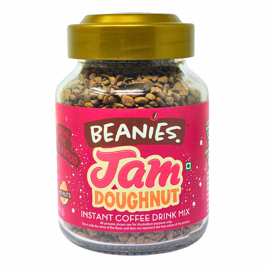 Jam doughnut instant coffee