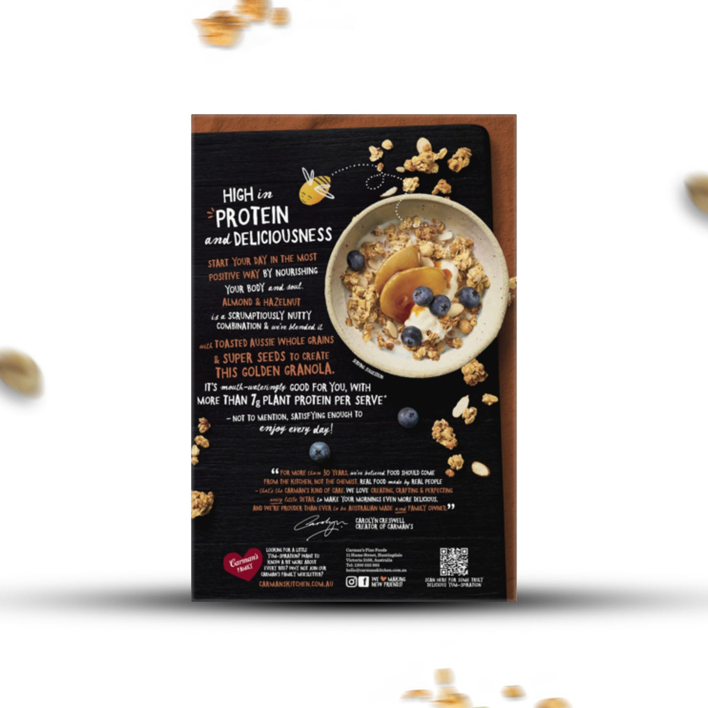 Carmans Granola Protein Rich Almond & Hazelnut 450g
