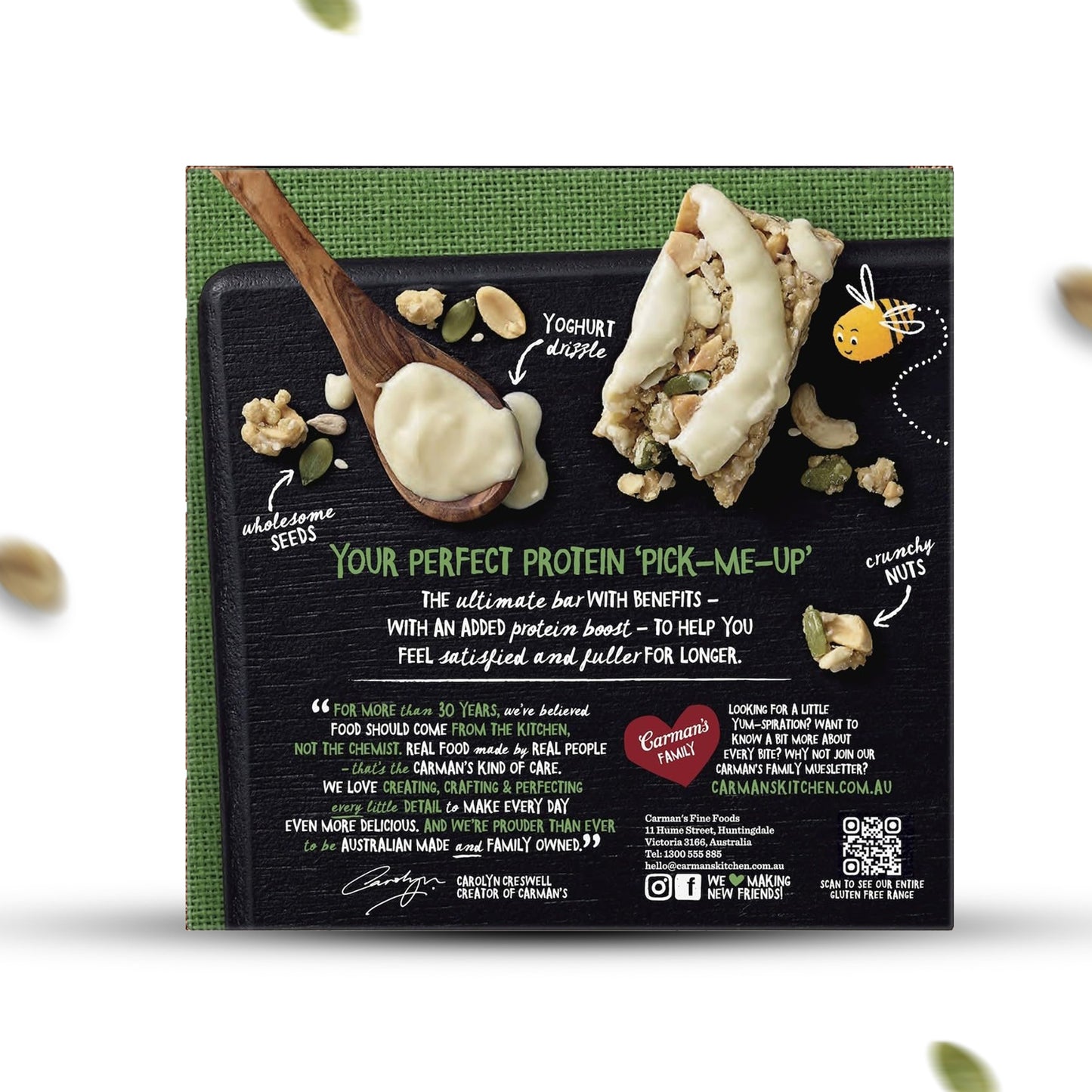 Carmans Bar Protein Coconut, Yoghurt & Roasted Nut 200g