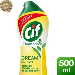 Cif Multipurpose Cream Cleaner 500ml – Lemon, Pink & Original Variants