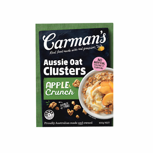 Carmans Clusters Aussie Oat Apple Crunch 450g
