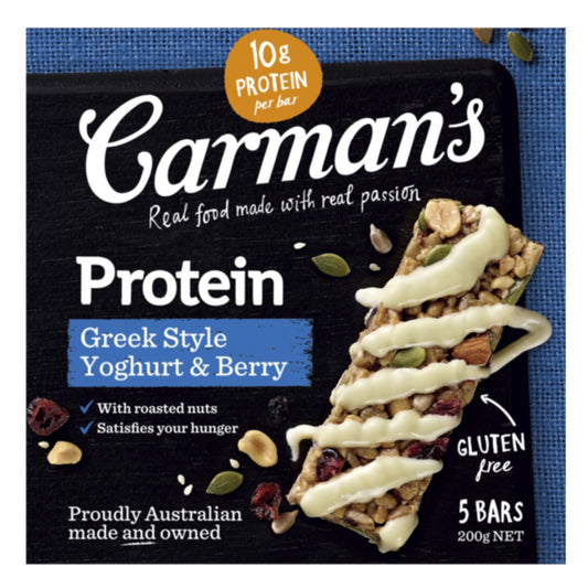 Carmans Bar Protein Greek Yoghurt & Berry 200g