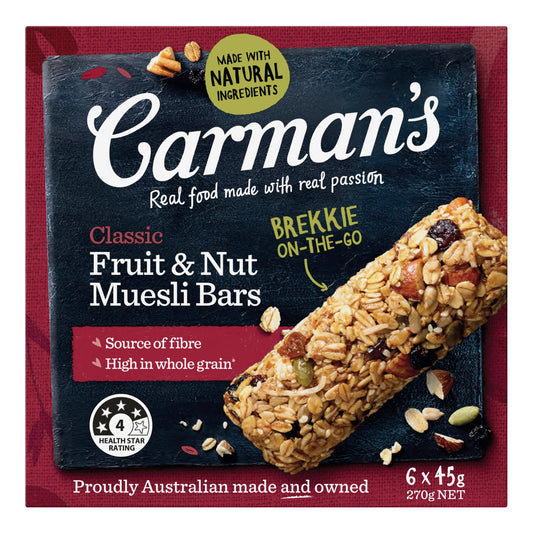 Carmans Bar Traditional Classic Fruit & Nut 270g