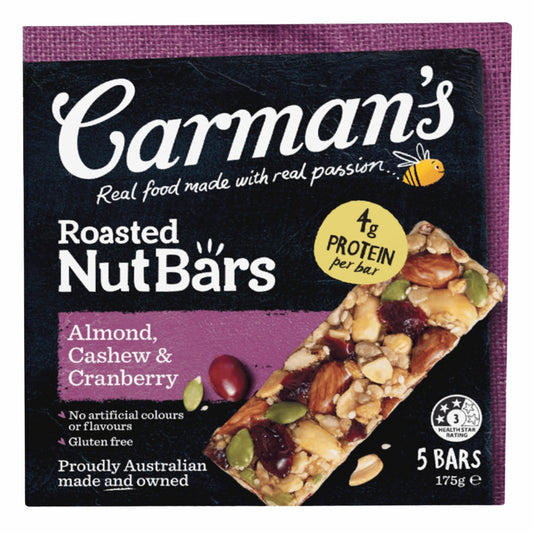Carmans Bar Nut Almond, Cashew & Cranberry 175g
