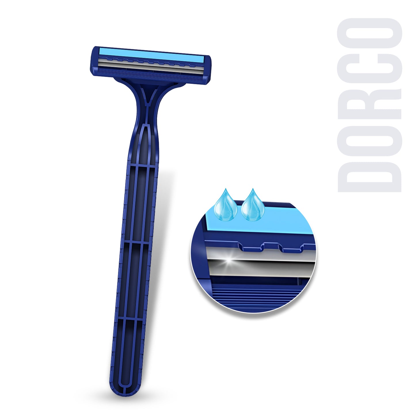 Dorco TG710 (with Lubrastrip) Blue Pack of 24