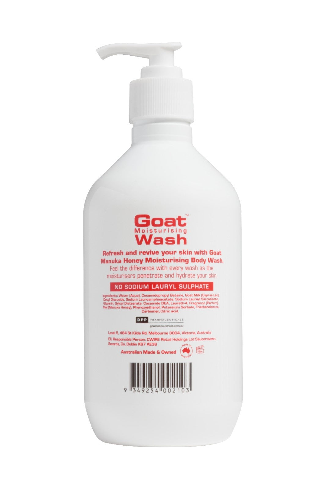 Goat - Moisturising Wash with Manuka Honey (500ml)