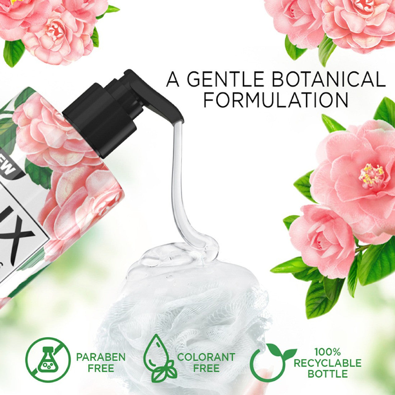 LUX Botanicals Glowing Skin Body Wash | Natural Gardenia & Honey Extracts 450ml