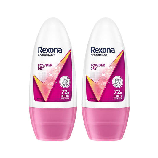 Rexona Powder Dry Roll On Deodorant Women 50 ml Pack of 2