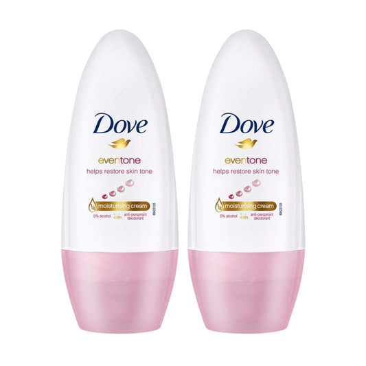 Dove Eventone Deodorant Roll-On Women 50 ml Pack of 2