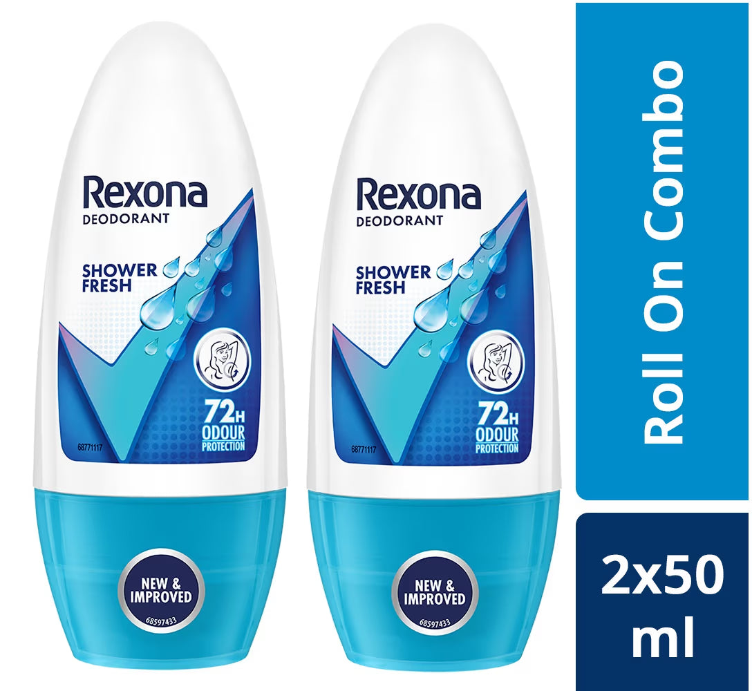Rexona Shower Fresh Roll On Deodorant Women 50 ml Pack of 2