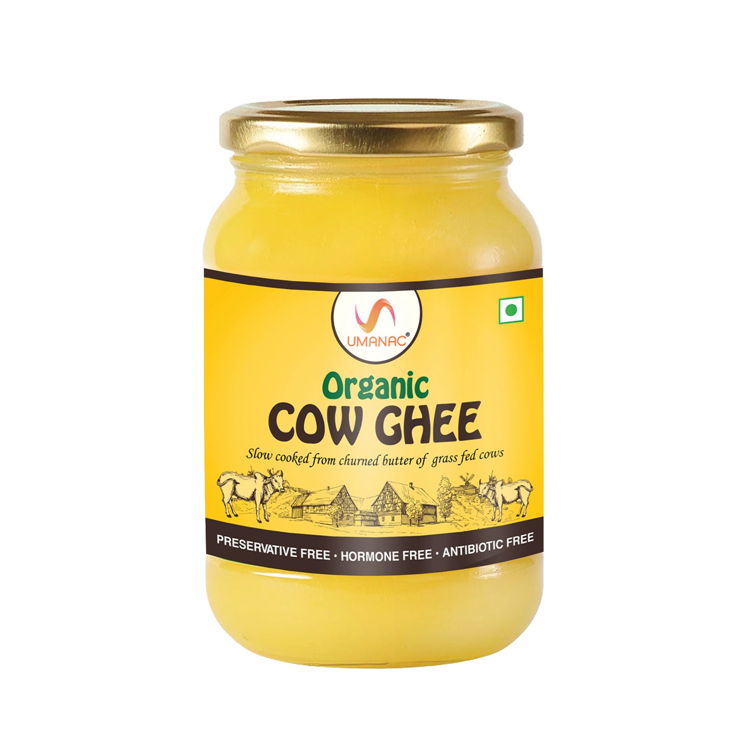 UMANAC Organic Cow GHEE 1 Litre