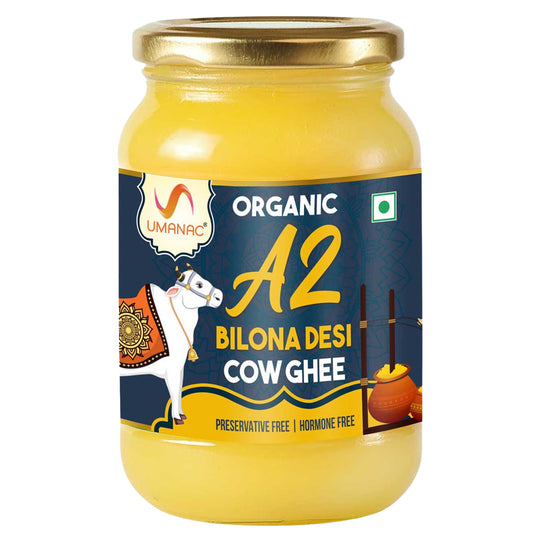 Umanac Organic A2 Bilona Ghee- 500Ml