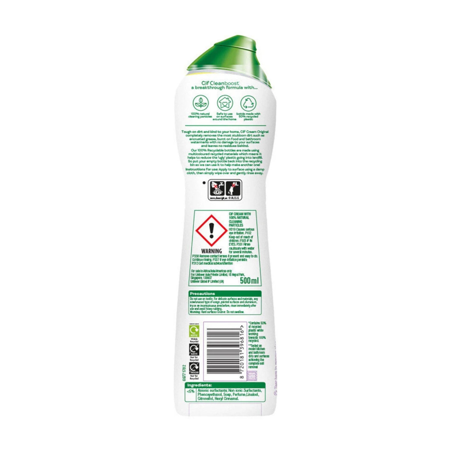 Cif Original Cream Surface Cleaner 500ml