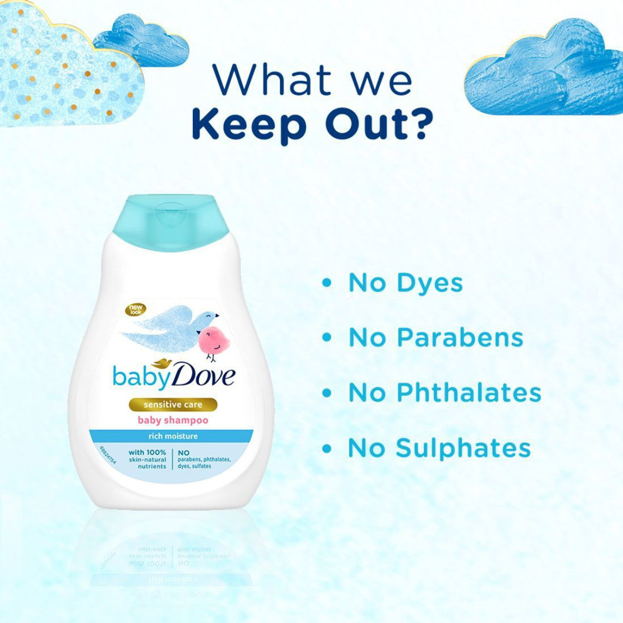 Dove Rich Moisture Baby Shampoo 200ml & 400ml