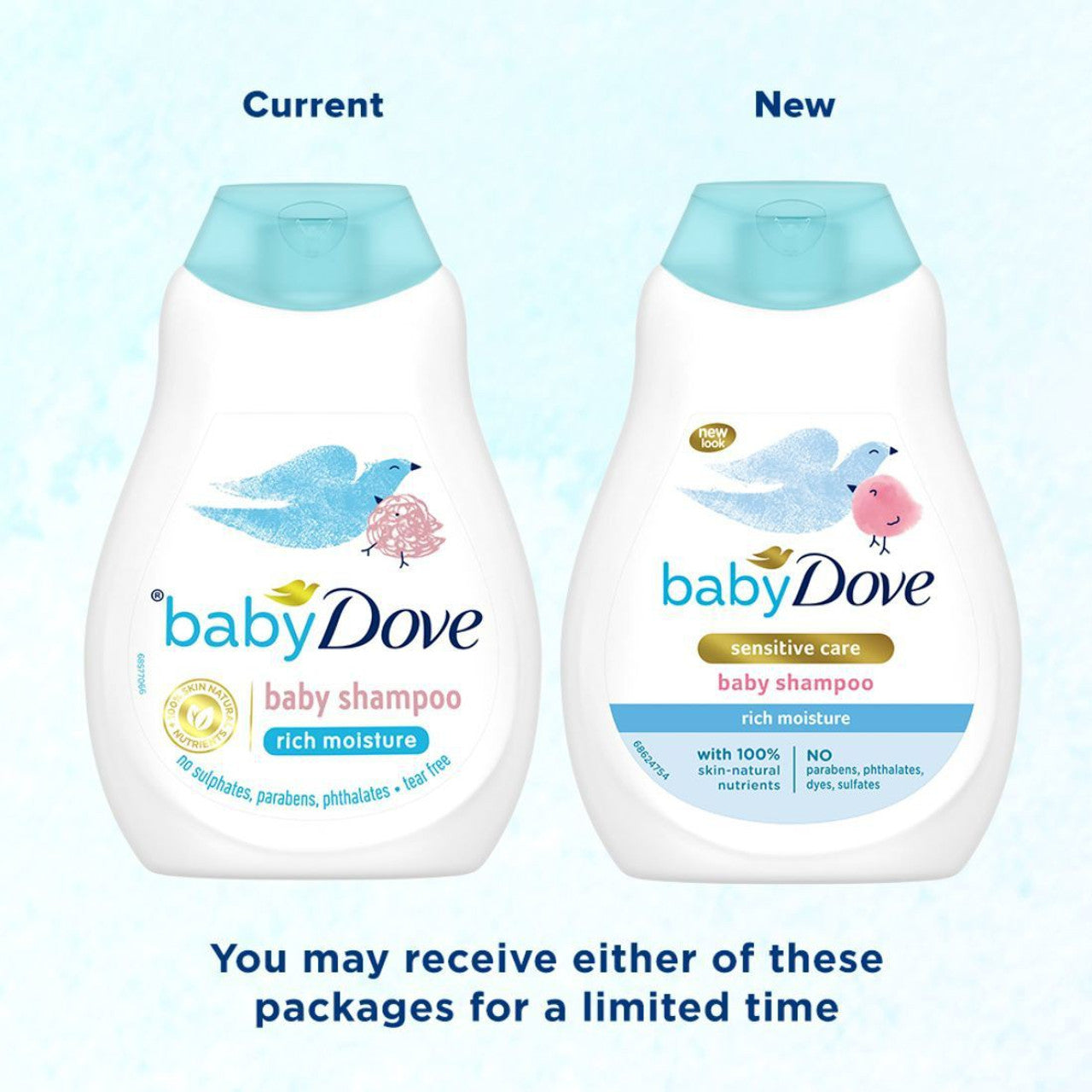 Dove Rich Moisture Baby Shampoo 200ml & 400ml