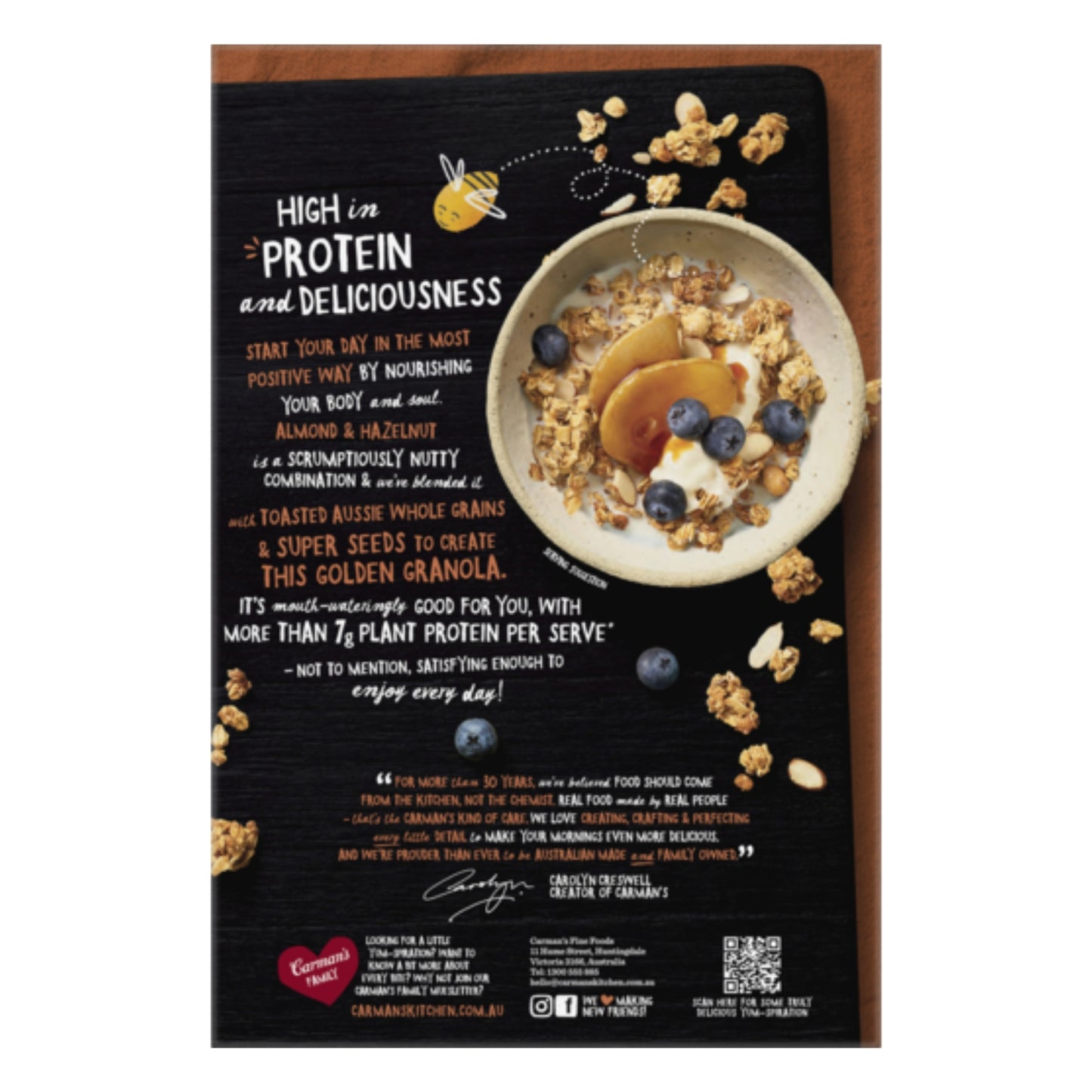 Carmans Granola Protein Rich Almond & Hazelnut 450g