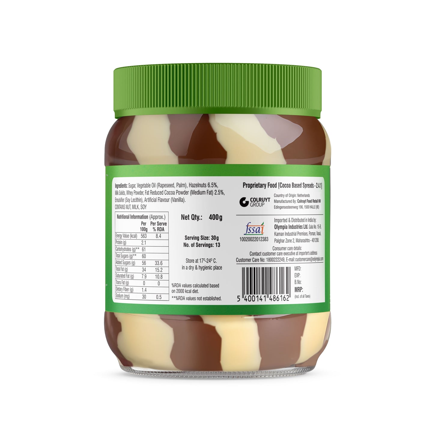 BONI - Choconuts Duo Hazelnut & Cocoa Spread (400g)