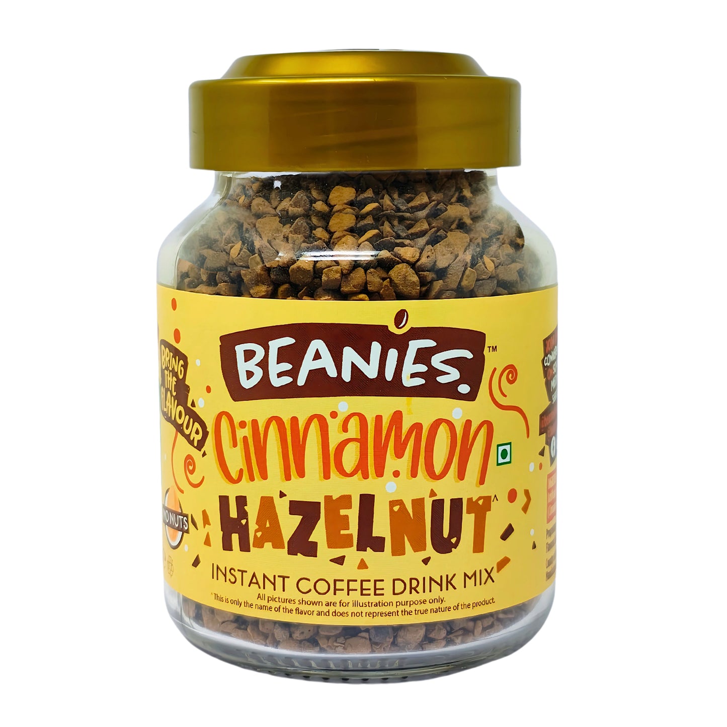Beanies Cinnamon Hazelnut Flavor Instant Coffee, 50g