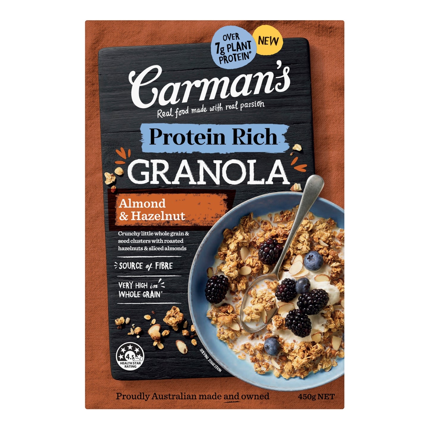 Carmans Granola Protein Rich Almond & Hazelnut 450g