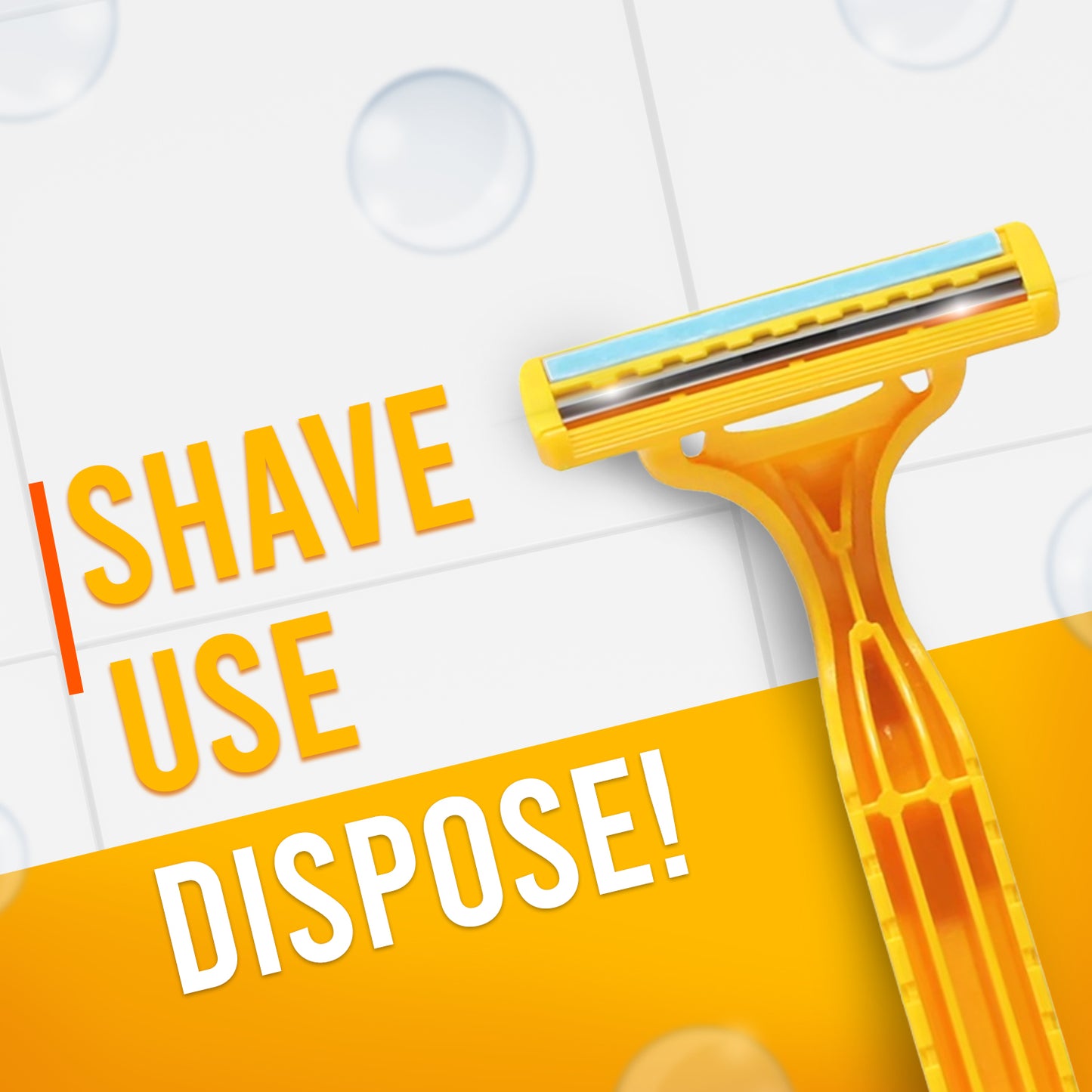 Dorco TG710 (with Lubrastrip) Pack of 2 (Yellow) Pack of 24