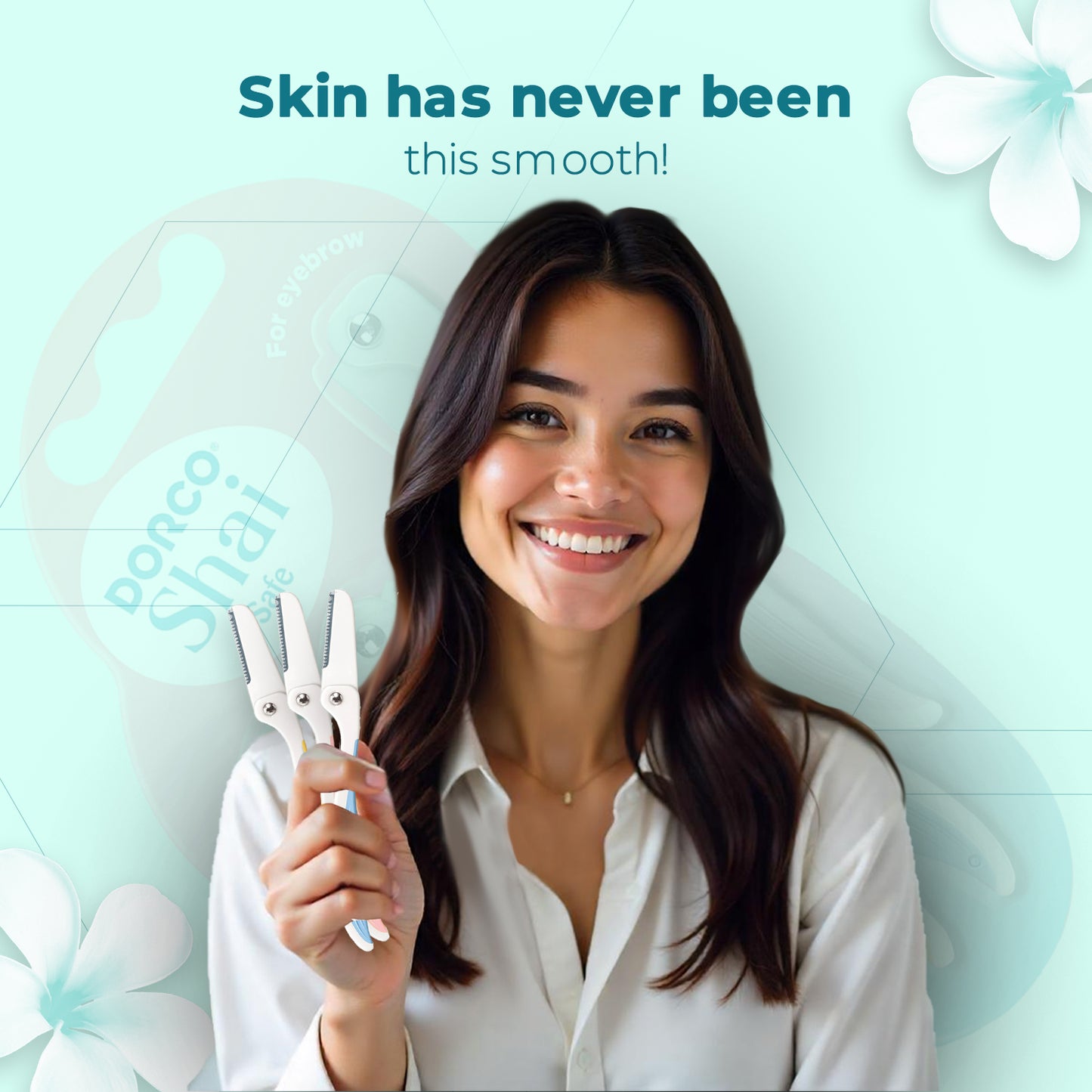 Dorco Shai Foldable Eyebrow & Facial Razor