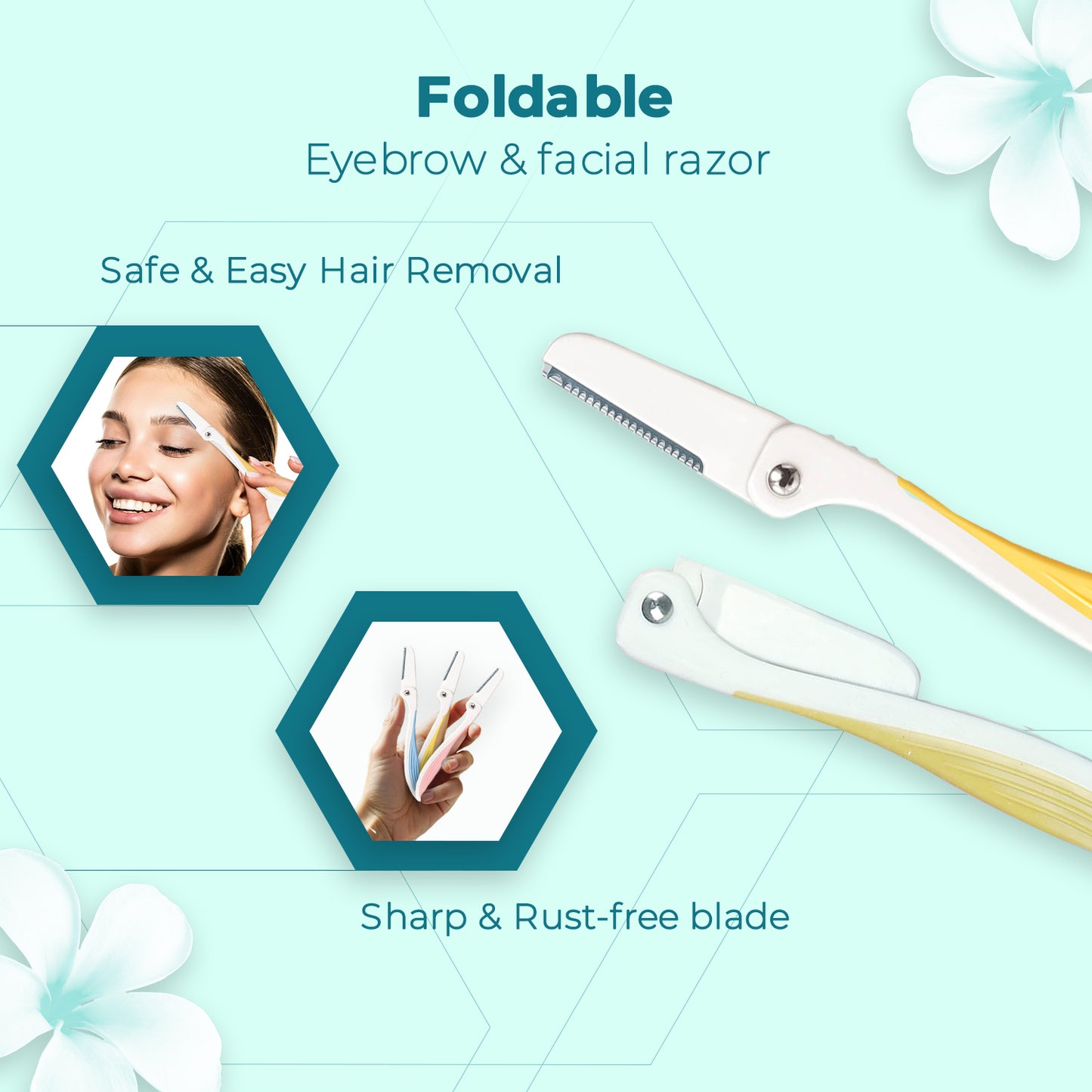 Dorco Shai Foldable Eyebrow & Facial Razor