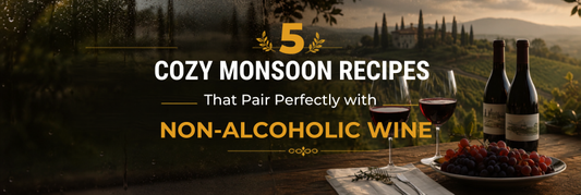 5 cozy monsoon recipes paired with Edenvale non-alcoholic wine