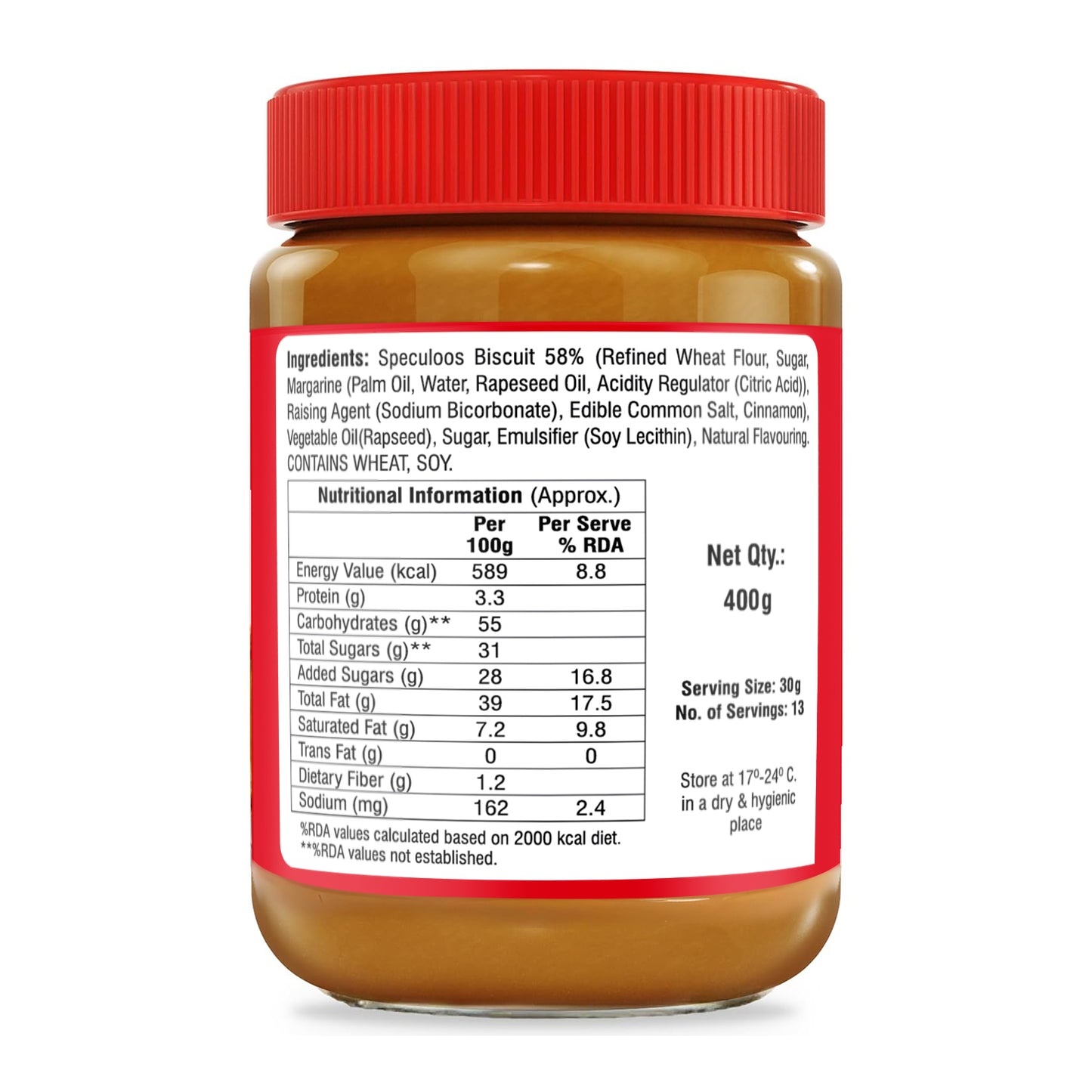 BONI Speculoos Creamy Biscuit Spread- 400g