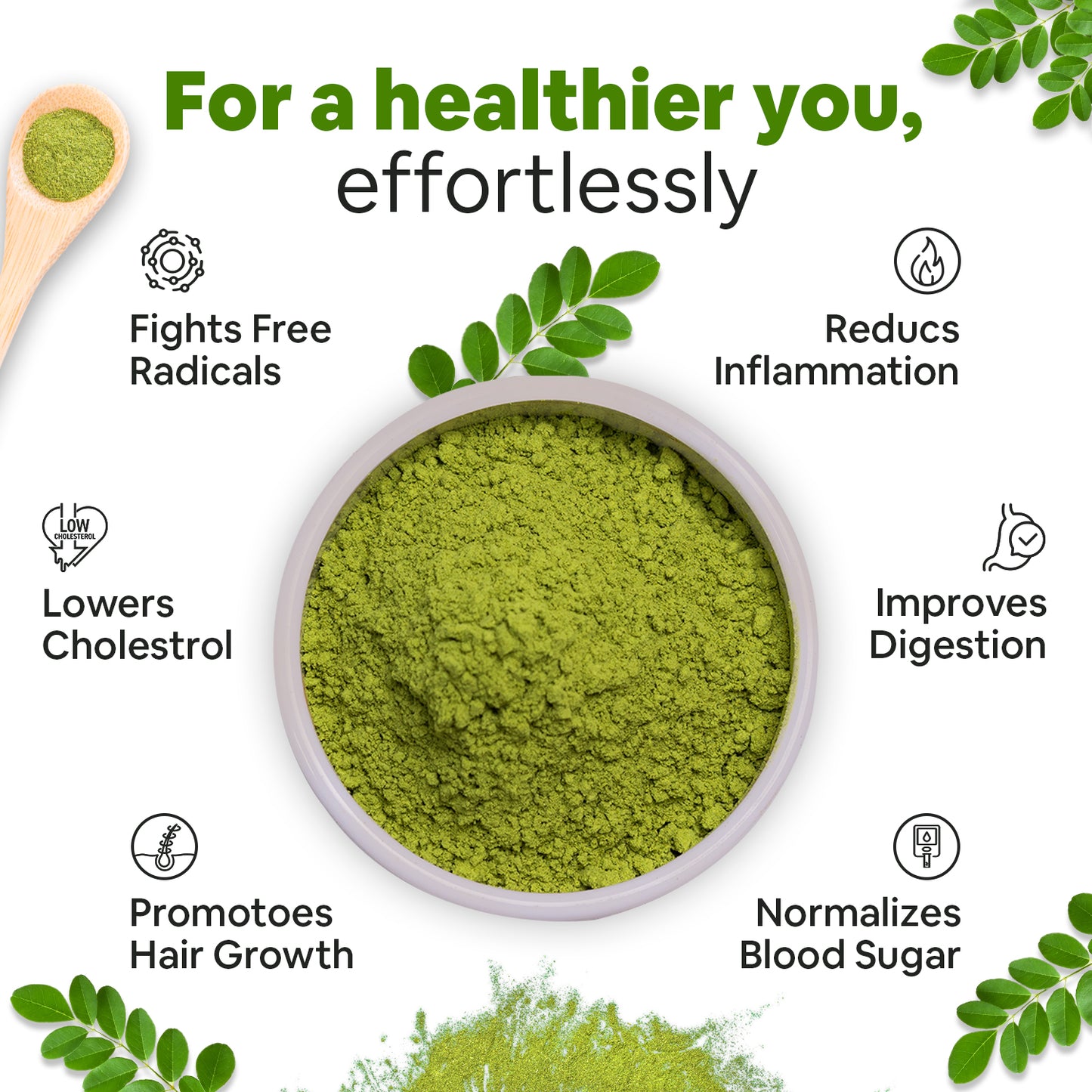 Umanac Organic Moringa Powder-150g (Pack Of 2)