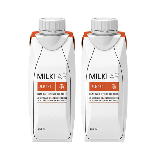MILKLAB Unsweetened Almond Milk, Plant-Based Milk in India, Perfect for Baristas & Smoothies, 250ML- Pack of 2