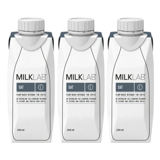 MILKLAB Oat Milk for lattes & more, Gluten-free Milk for a Healthier Choice, 250ML- Pack of 3