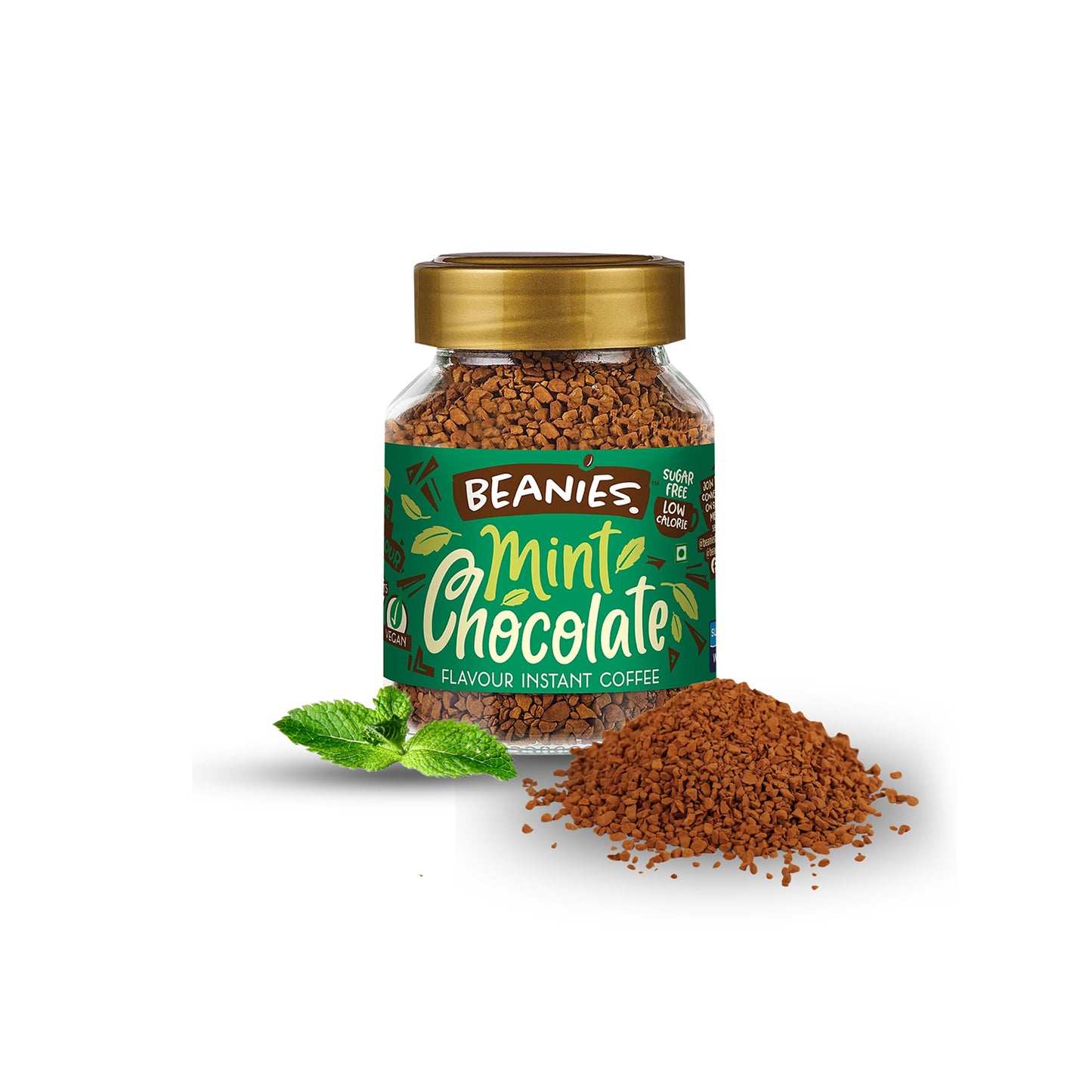 Beanies Mint Chocolate Flavour Instant Coffee, 50g