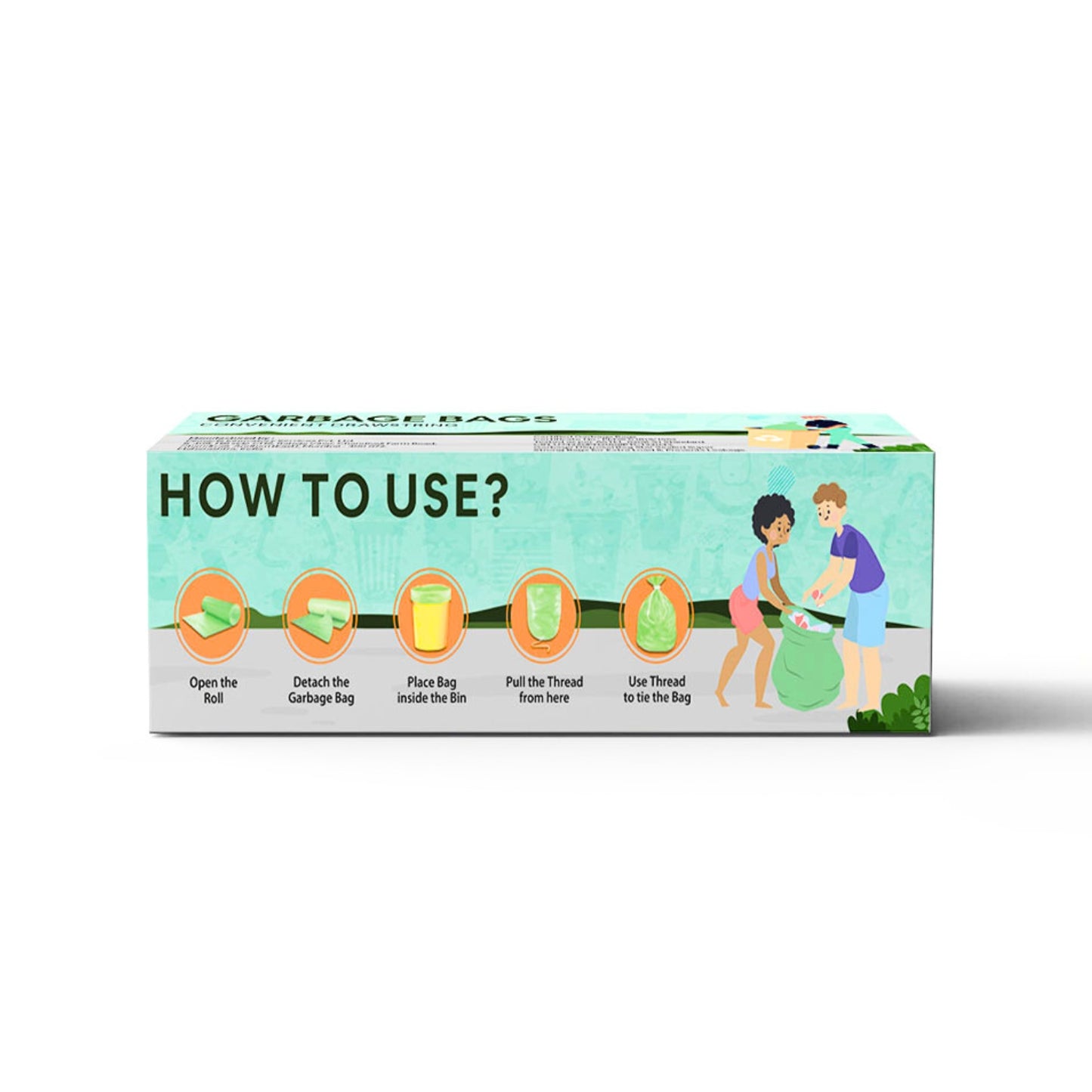 Garbage Bag Biodegradable- Small- 17X 19 Inches
