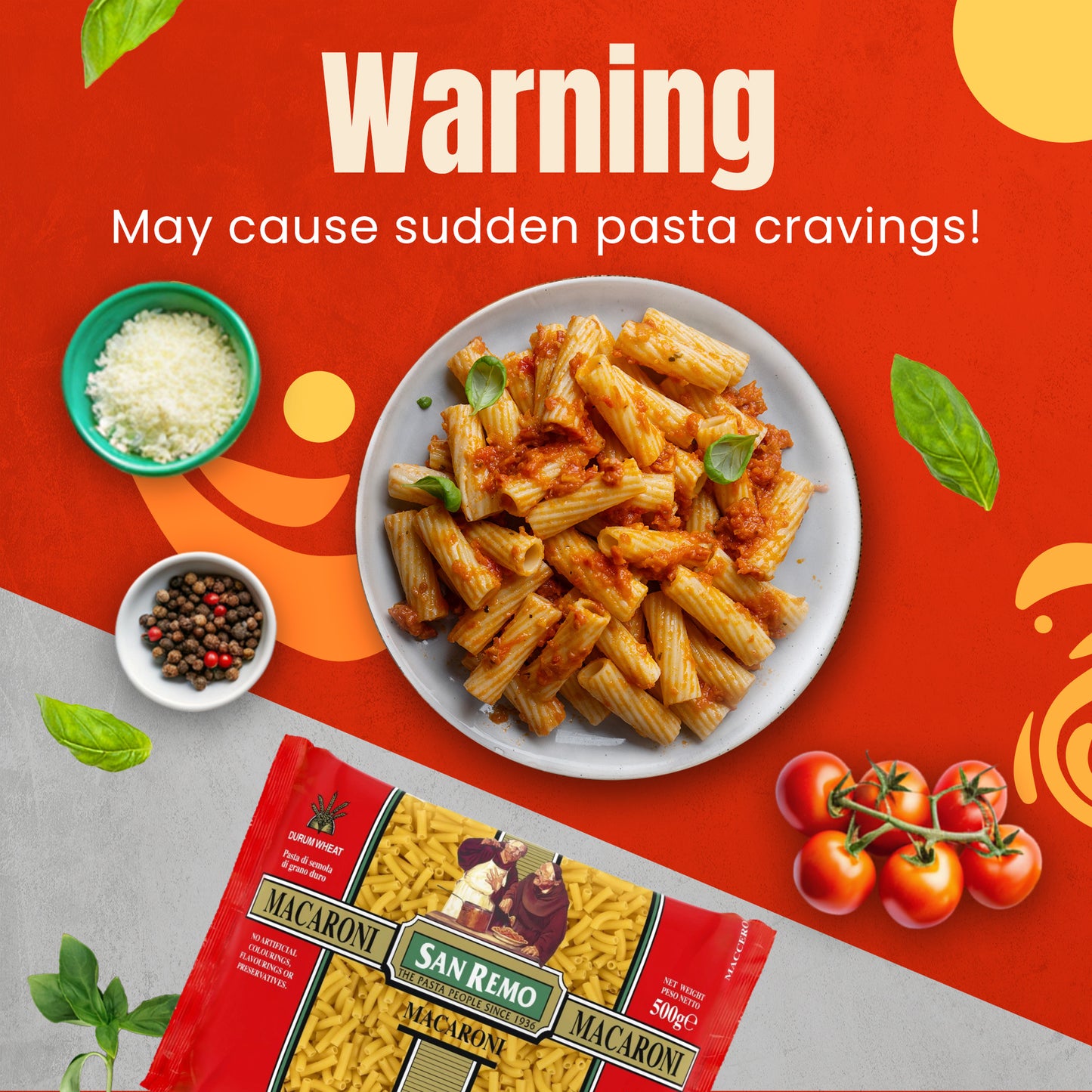 San Remo Macaroni Pasta, 500g