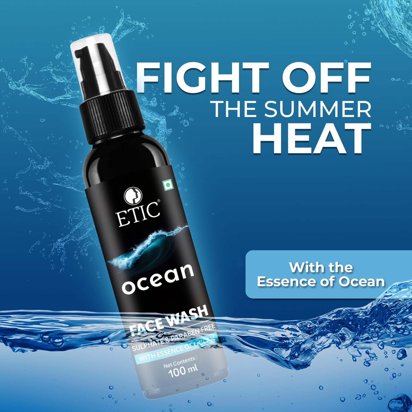 Etic Ocean Men's Face Wash 100ml Pack Of 3
