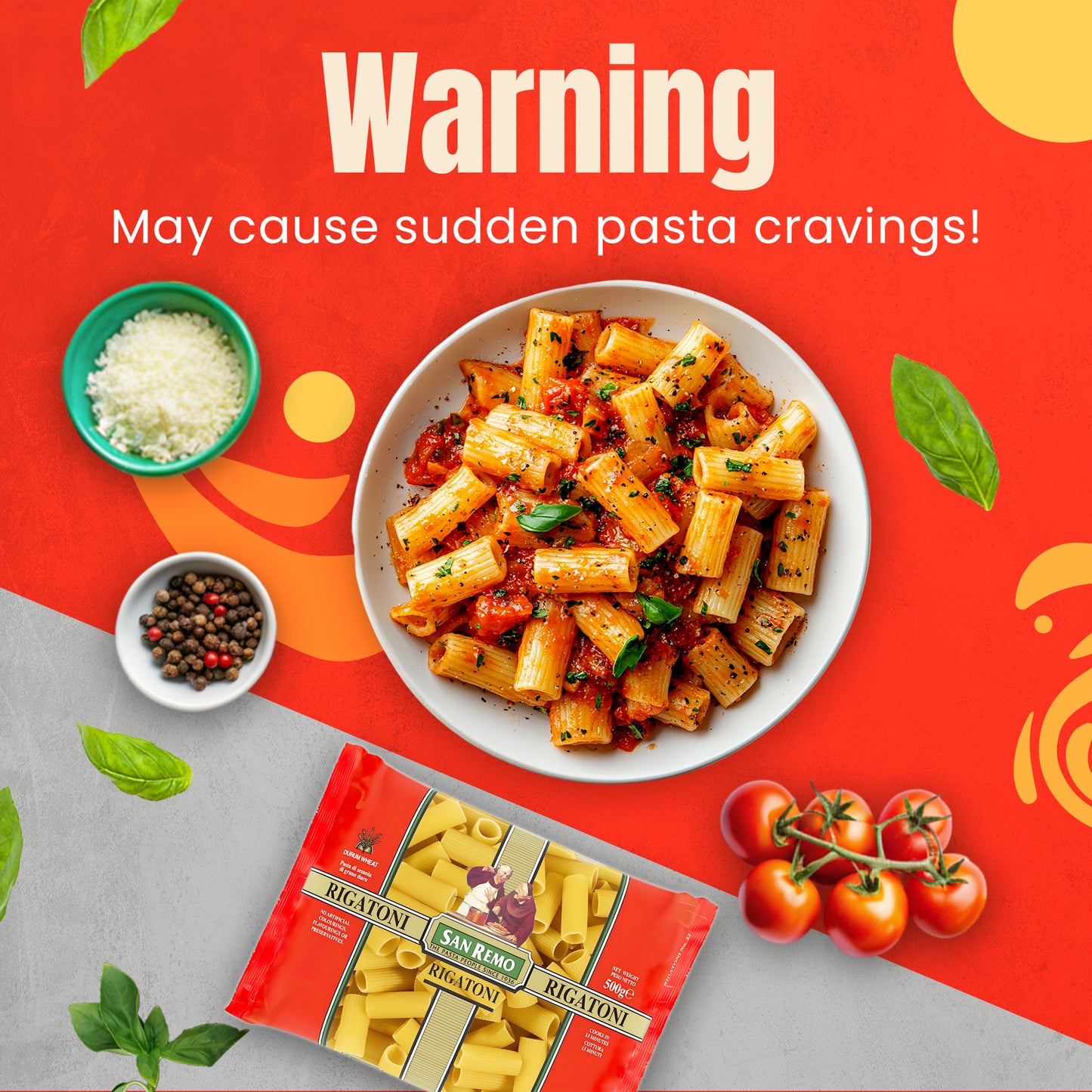 San Remo Rigatoni Pasta, 500g