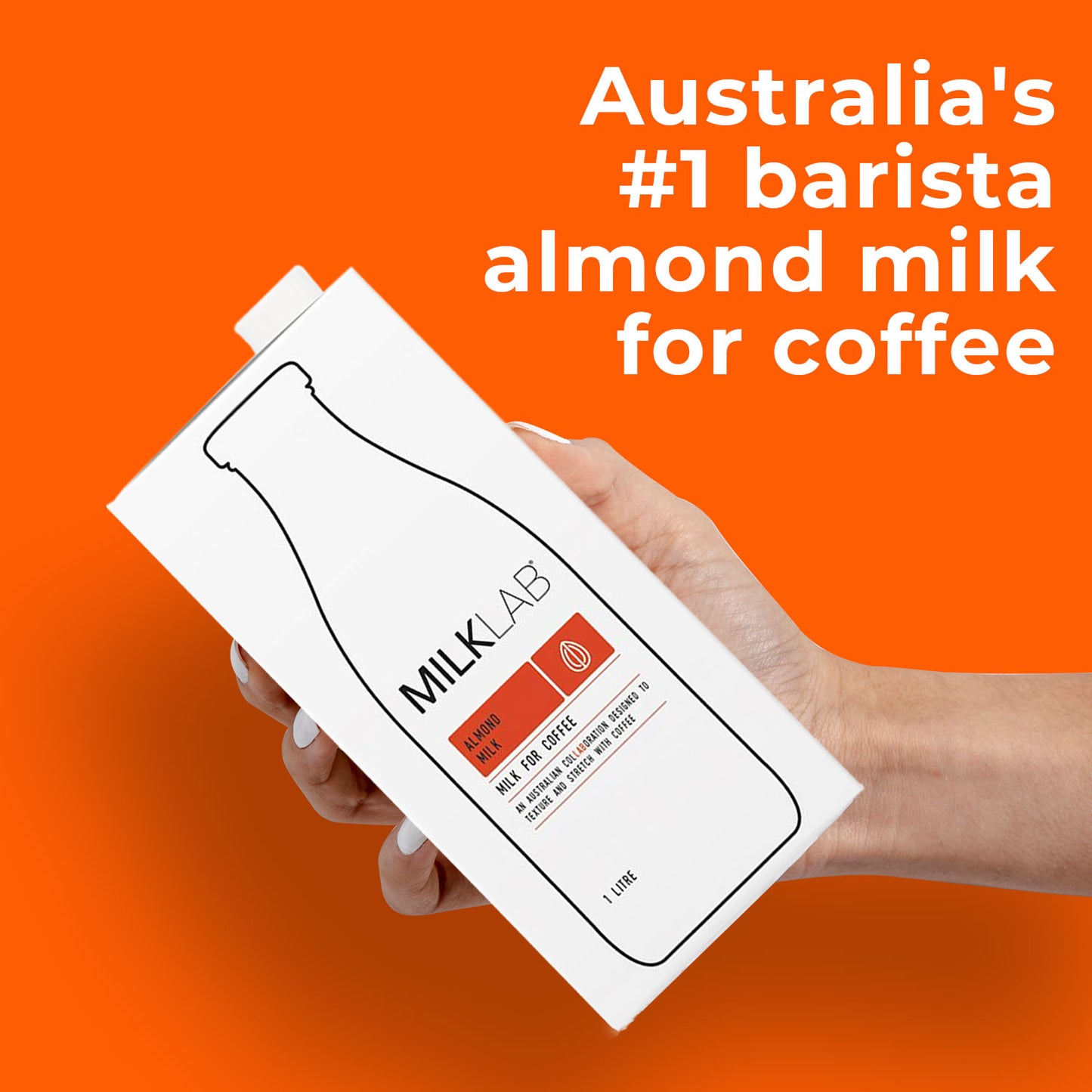 MILKLAB Almond Milk | Plant-Based & Barista-Ready | 1 litres- Pack of 3