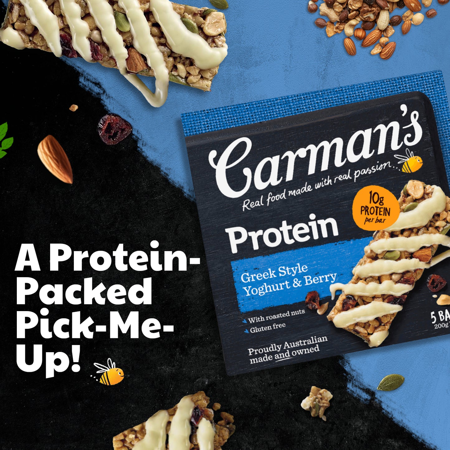 Carmans Bar Protein Greek Yoghurt & Berry 200g