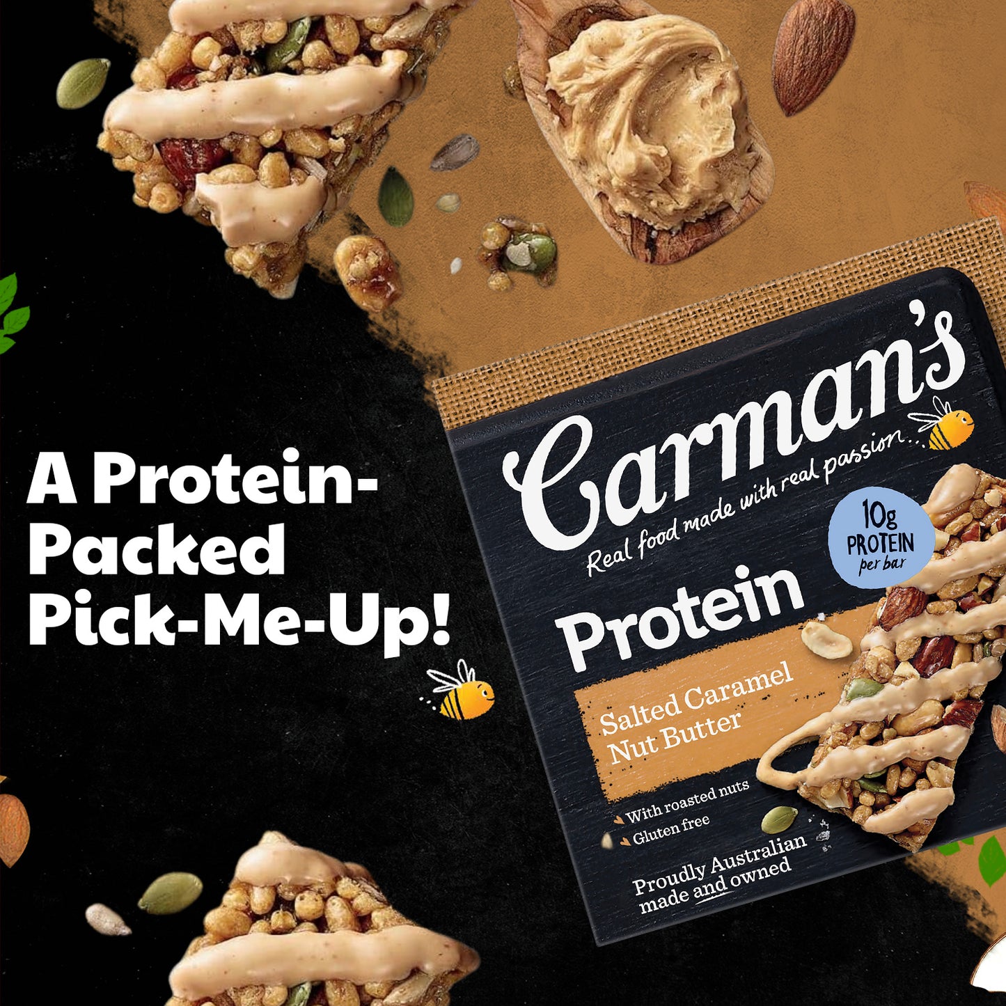 Carmans Bar Protein Salted Caramel Nut Butter 200g