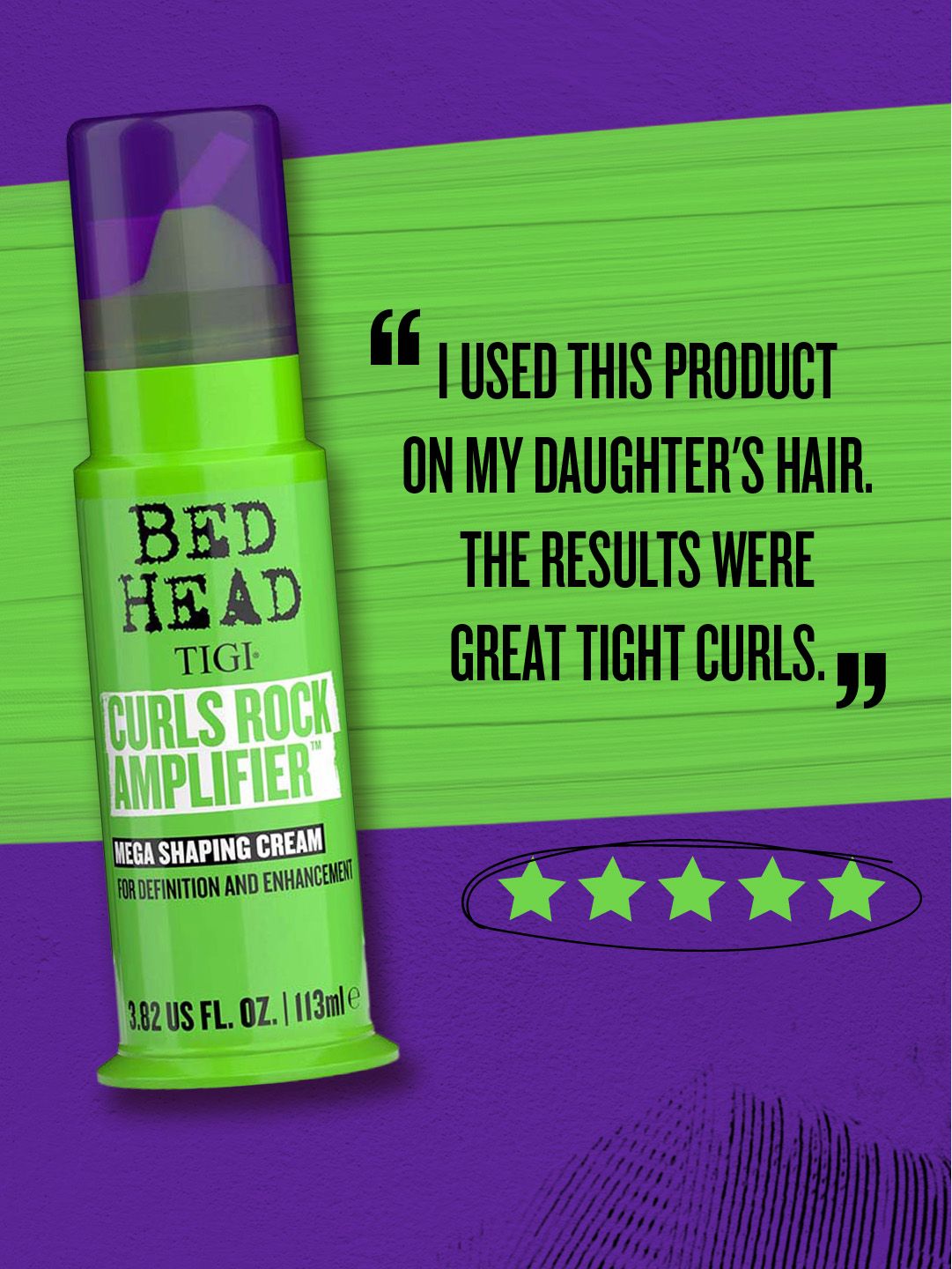 Bed Head Curls Rock Amplifier Cream for Curly Hair – 113ml